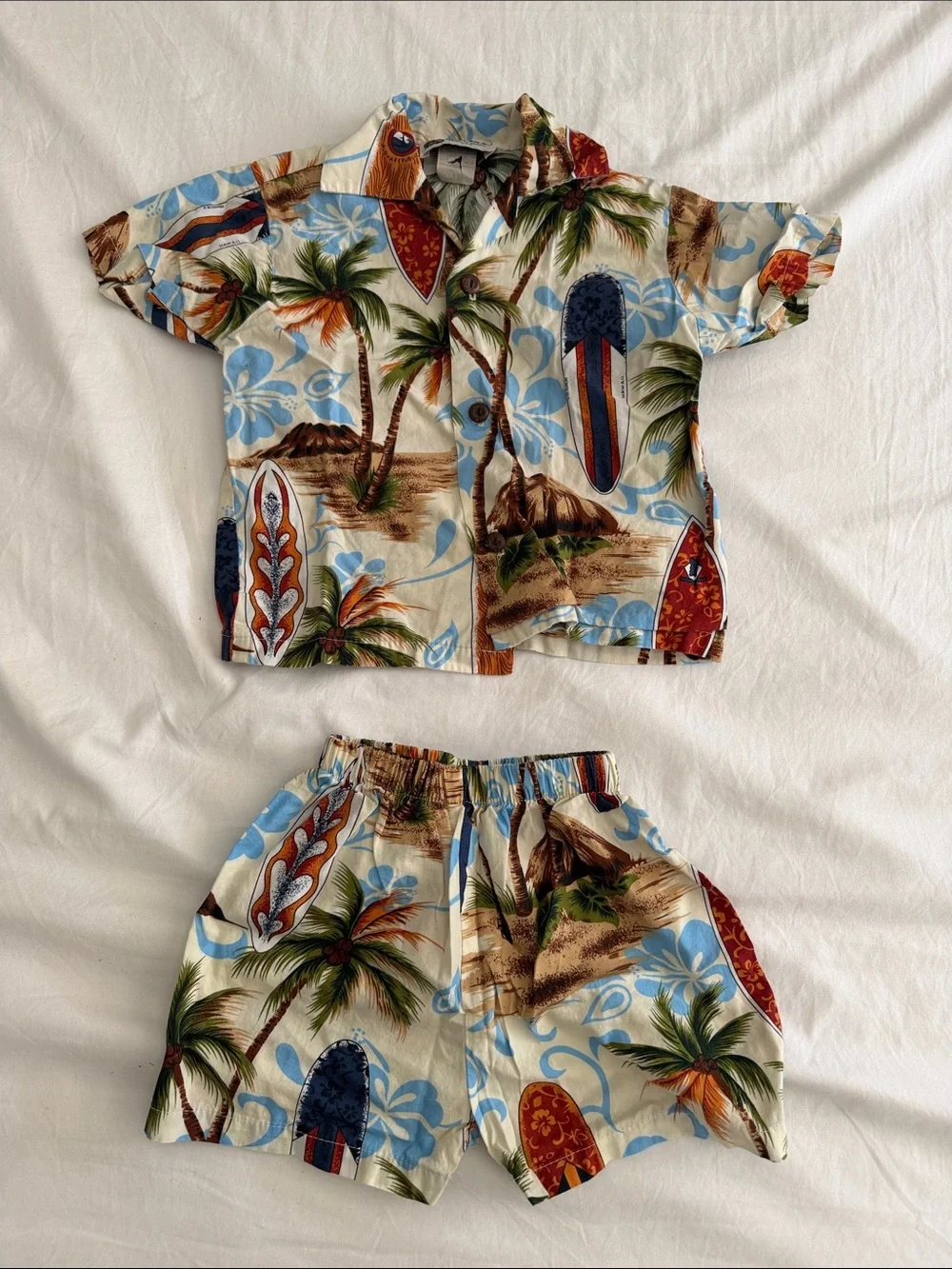 Aloha republic Hawaii Kids Two-Piece Tropical Surf Set size 2T